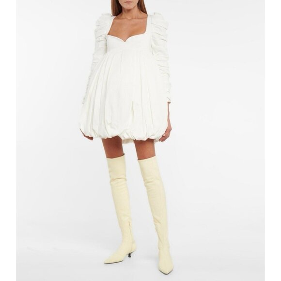 KHAITE Volos Over The Knee Boots Cream - Picture 3 of 10